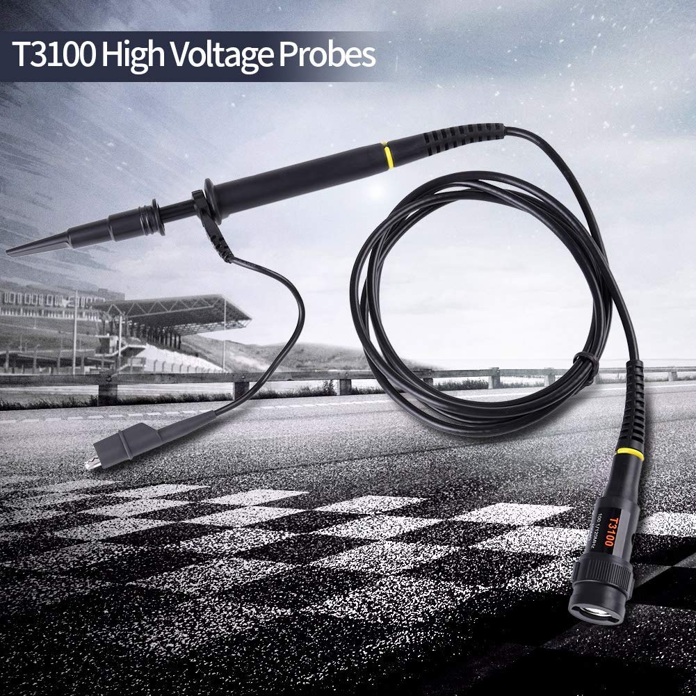 LABART P4100 High Voltage Oscilloscope Probe 100:1 2KV 100MHz 100X Safety BNC Connector for Oscilloscope