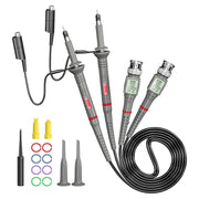 LABART Oscilloscope Probe P6100 100MHz with Accessory Kit 1X 10X Alligator Clip for HP Tektronix Rigol Atten Owon Siglent P6100