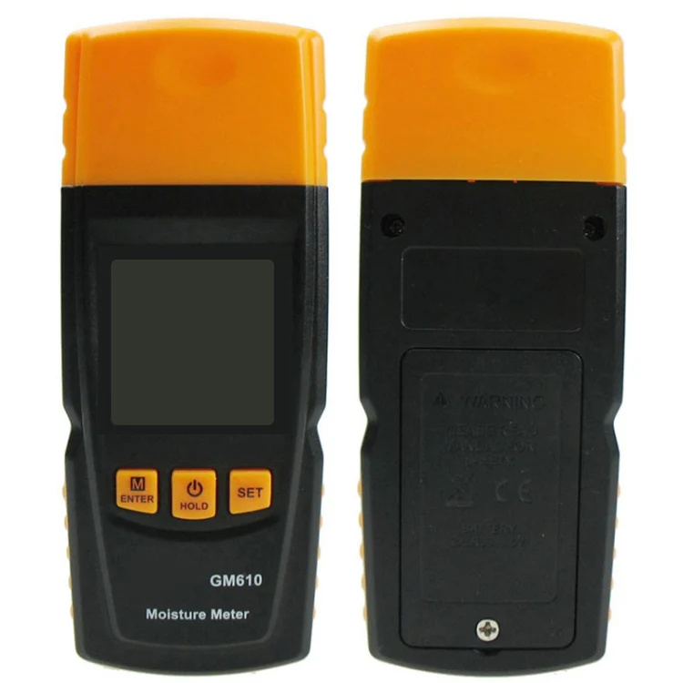 LABART GM610 Pin-Type Digital Wood Moisture Meter Firewood, Drywall, Plaster & Building Material Detector with Large Display.
