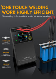 LABART Battery Spot Welder, 5000m Portable Handheld Spot Welder Double Pulse 4 Combination Gears Adjustable Spot Welding 0.1mm-0.25mm SWM-10