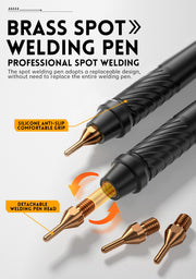 LABART Battery Spot Welder, 5000m Portable Handheld Spot Welder Double Pulse 4 Combination Gears Adjustable Spot Welding 0.1mm-0.25mm SWM-10