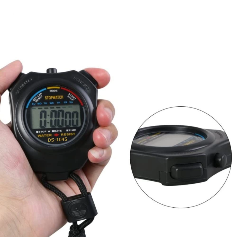 Water Resistant Multi-Function Electronic Digital Sport Stopwatch Timer ...