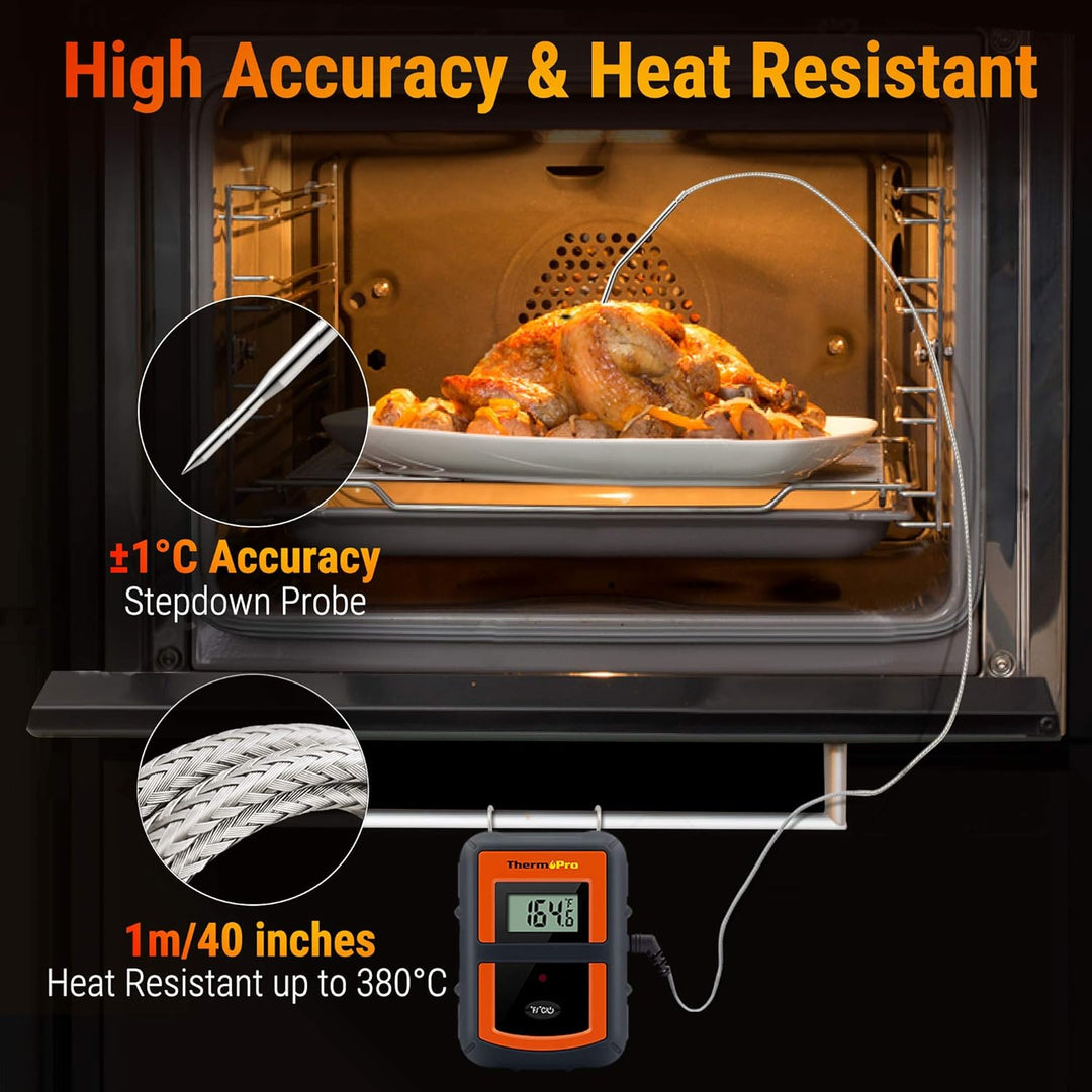 Thermopro TP07C 433MHz Wireless Digital Cooking Baby Thermometer With Timer