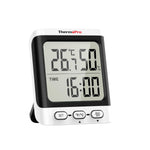 Load image into Gallery viewer, TP152 Digital Temperature and Humidity Monitor Digital Hygrometer with Temperature, Humidity and Clock LCD Display