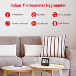 Load image into Gallery viewer, TP157 Digital Hygrometer Thermometer with LCD Display &amp; Comfort Indicator for Home, Office &amp; Greenhouse
