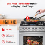 Load image into Gallery viewer, ThermoPro TP610 Instant Read Dual Probe Thermometer