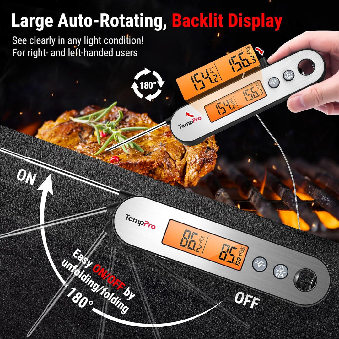 ThermoPro TP610 Instant Read Dual Probe Thermometer