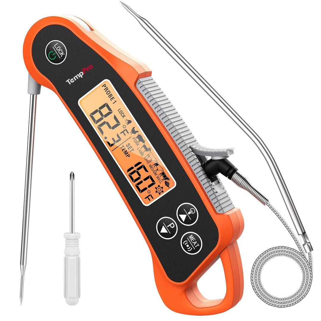 ThermoPro TP710 Dual Probe Waterproof Meat Thermometer for Cooking & BBQ