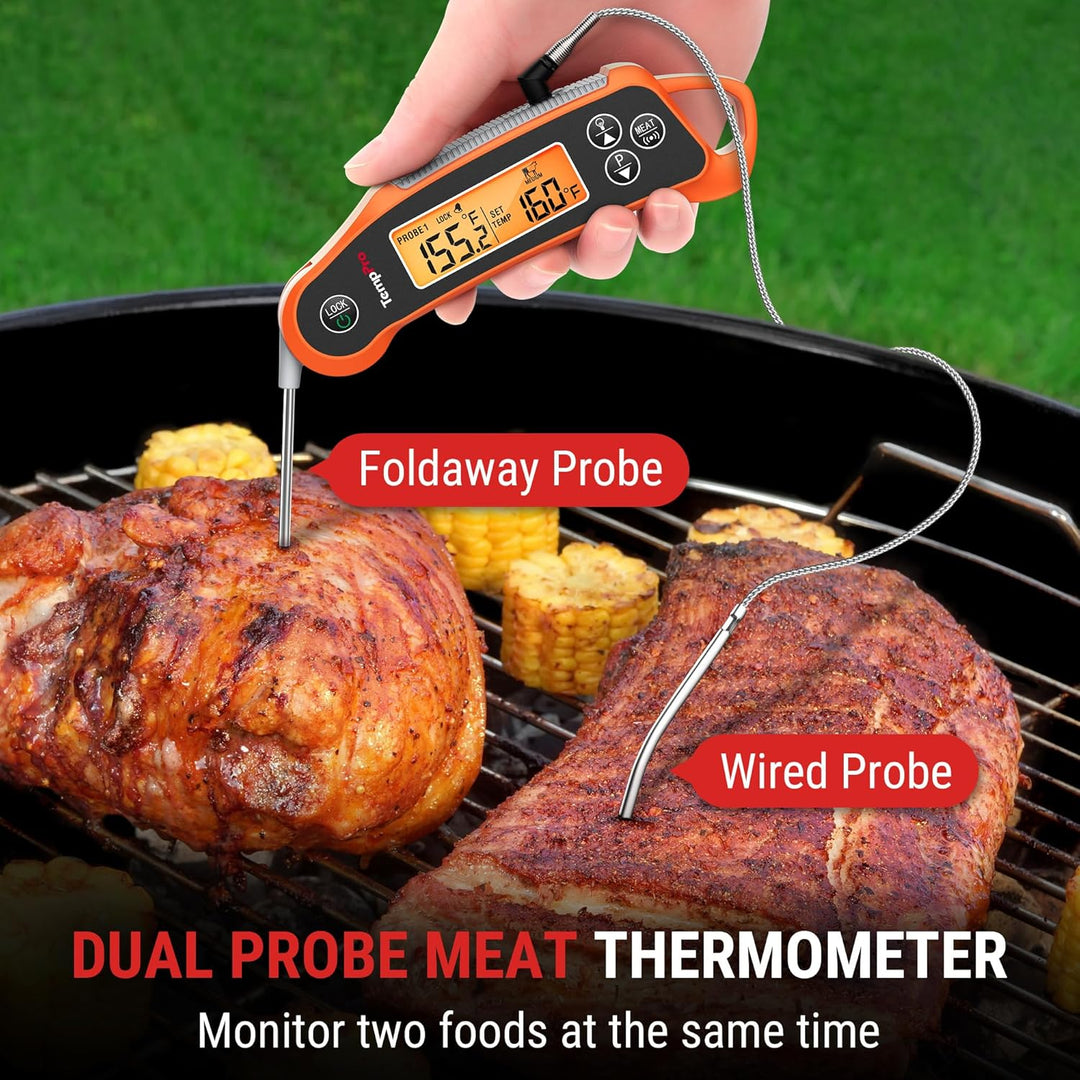 ThermoPro TP710 Dual Probe Waterproof Meat Thermometer for Cooking & BBQ