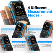 LABART WMT-10 Pinless Wood Moisture Meter, Rechargable Moisture Meter for Wood, Wall, Firewood, Support Data Hold and Record, Flashlight, Humidity Detector for Lumber Concrete Building