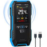 LABART WMT-10 Pinless Wood Moisture Meter, Rechargable Moisture Meter for Wood, Wall, Firewood, Support Data Hold and Record, Flashlight, Humidity Detector for Lumber Concrete Building