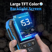 LABART WMT-10 Pinless Wood Moisture Meter, Rechargable Moisture Meter for Wood, Wall, Firewood, Support Data Hold and Record, Flashlight, Humidity Detector for Lumber Concrete Building