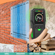 LABART Digital Non-Destructive Pinless Wood Moisture Meter with Backlit for Wood, Walls, Drywall, Flooring & Masonry