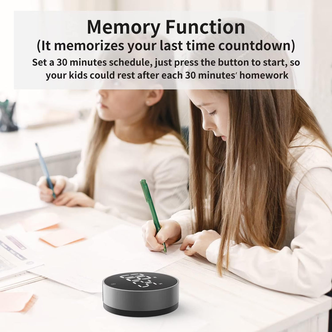 LABART Digital Kitchen Timer – Magnetic LED Display, Easy One-Touch Control, Adjustable Volume & Brightness