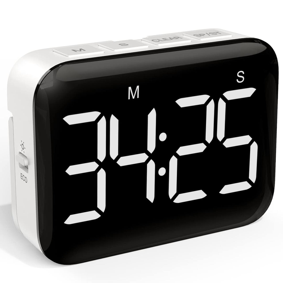 LABART Magnetic Kitchen Timer with Count Up Countdown 2 Brightness and Volume Levels