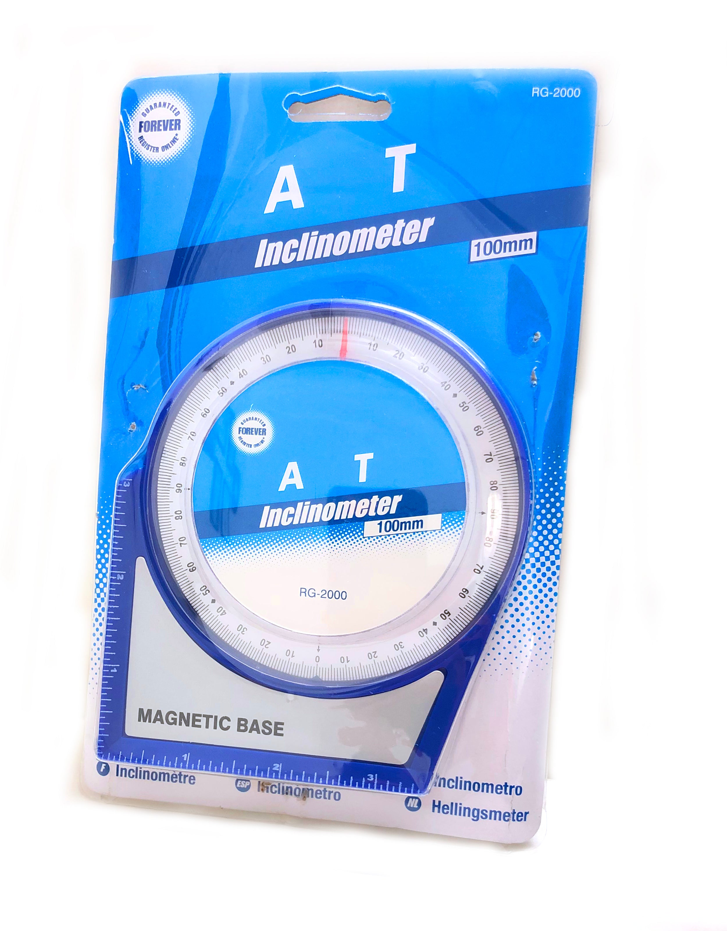 Magnetic Base Inclinometer Protractor Tilt Level Meter Angle Finder AT ...