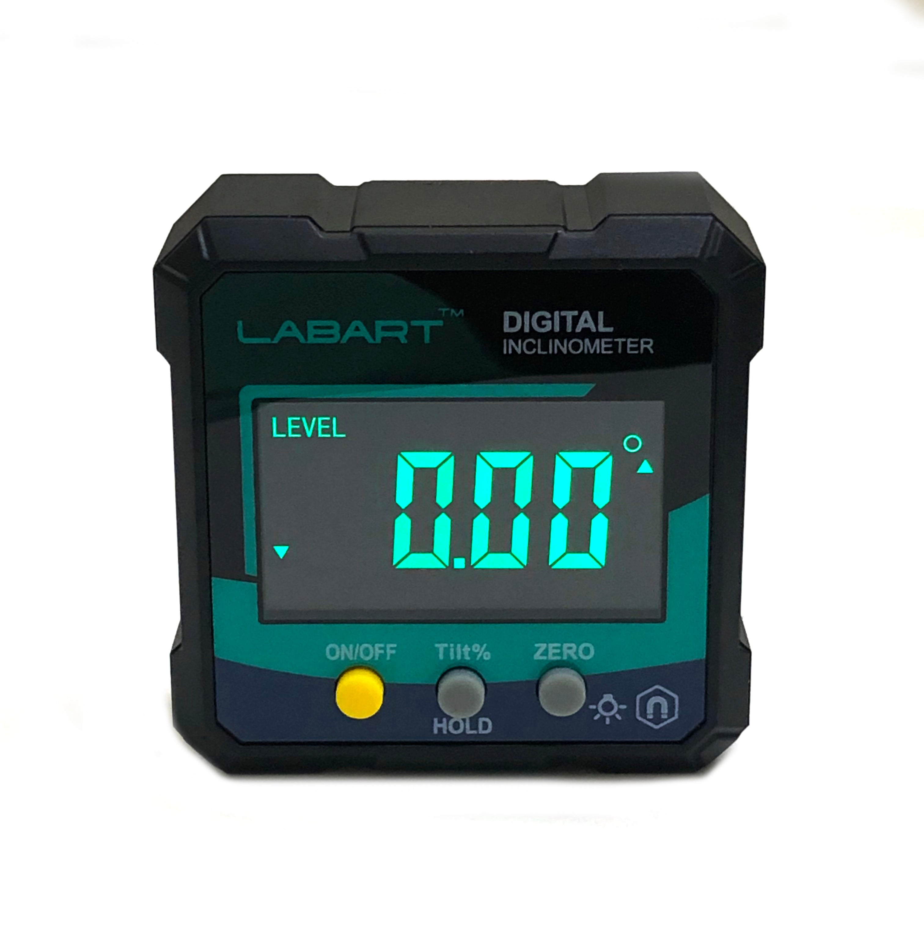 LABART Mini Digital Protractor with Magnetic Base Inclinometer Compact