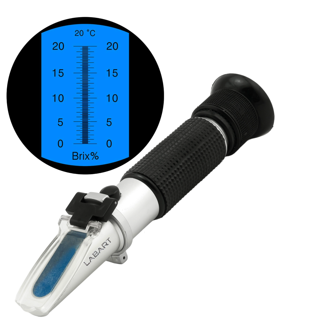 Refractometer Big LABART™ Original 0-20% Brix Hand Held Refractometers with (ATC) Brix ...