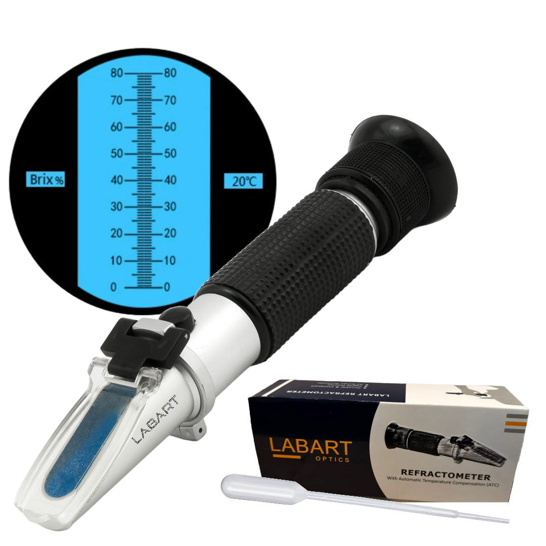 LABART 080 Brix Professional Grade Optical Hand Held Refractometer
