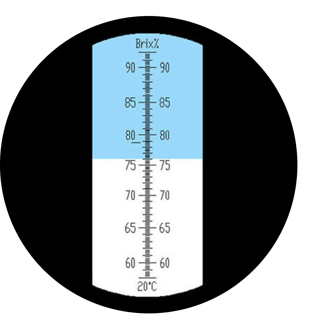 LABART Hand Refractometer with ATC Brix 58-92% LRB-92