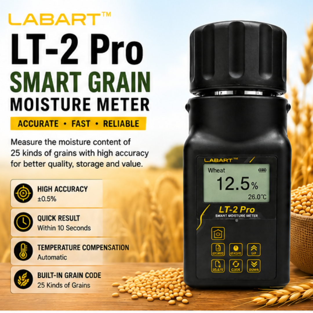 LABART Smart Grain Moisture Meter for 25 Kinds of Grains LT-2 Pro