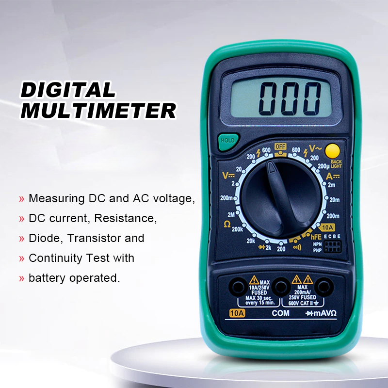 Digital Pocket Multimeter Portable Voltmeter Electrician 830L