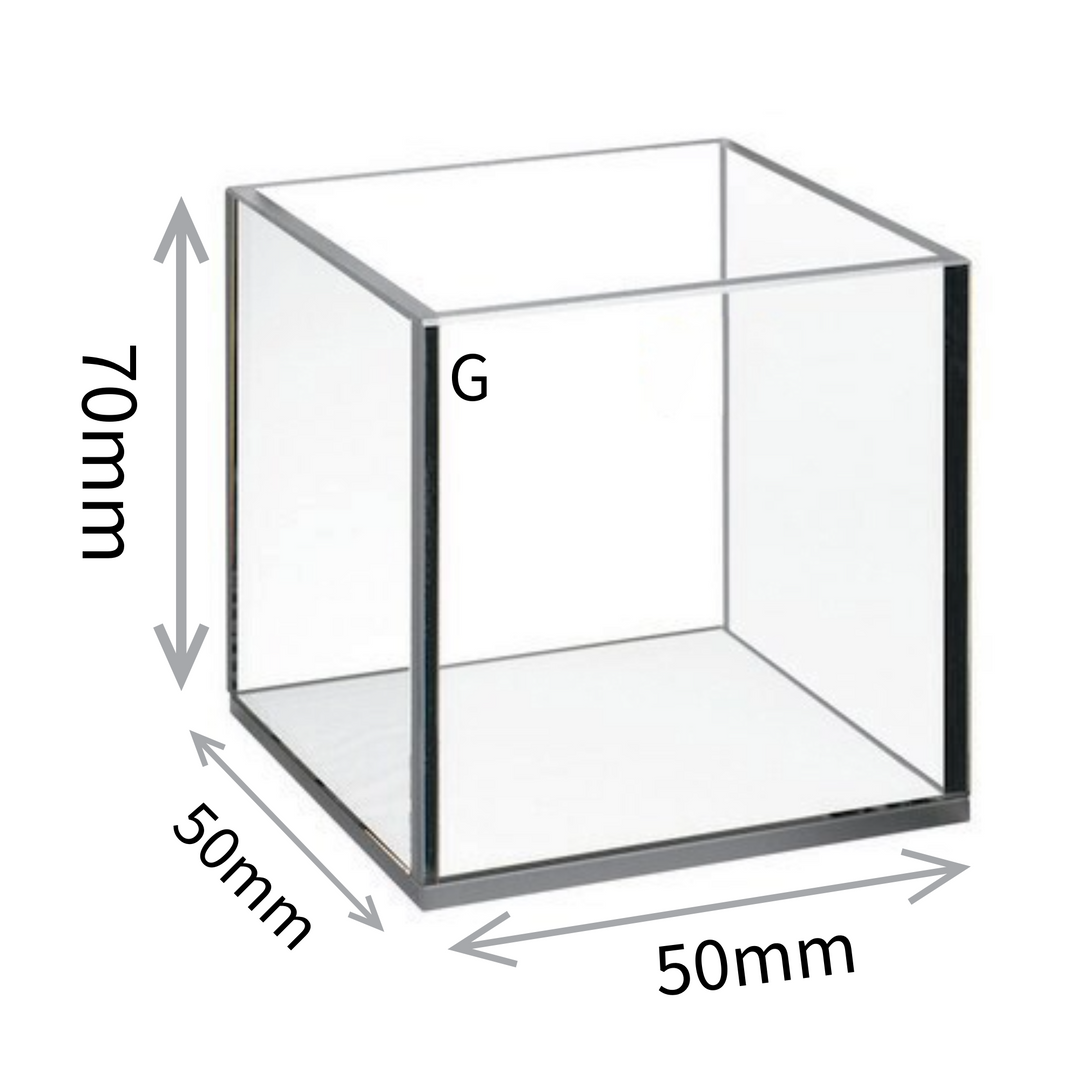 LABART™ Glass Cuvette, 50*50*70mm Absorption Cell 4 Side Clear Windows LGS505070