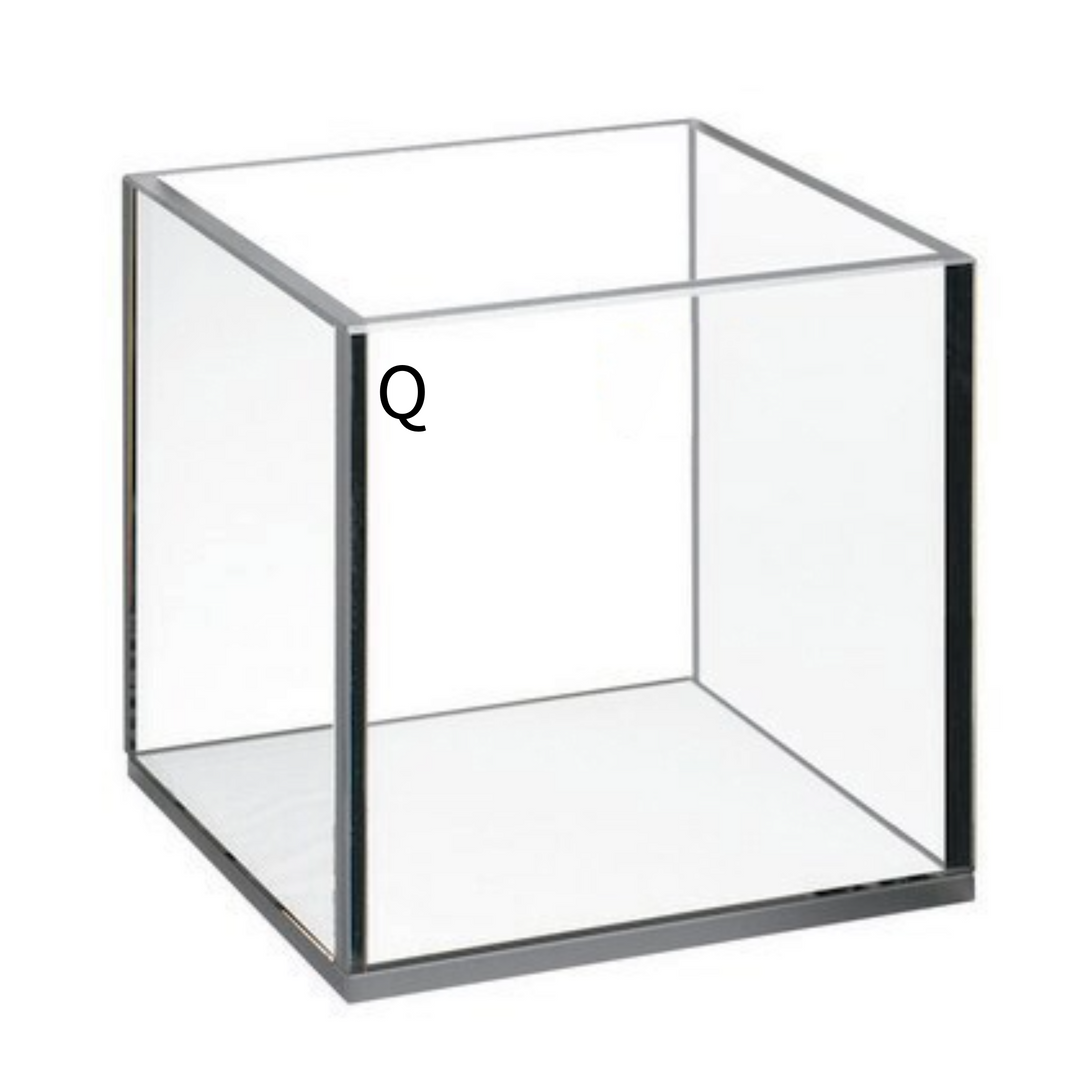 LABART™ Quartz Cuvette, 26*26*40mm Absorption Cell 4 Side Clear Windows LQS262640