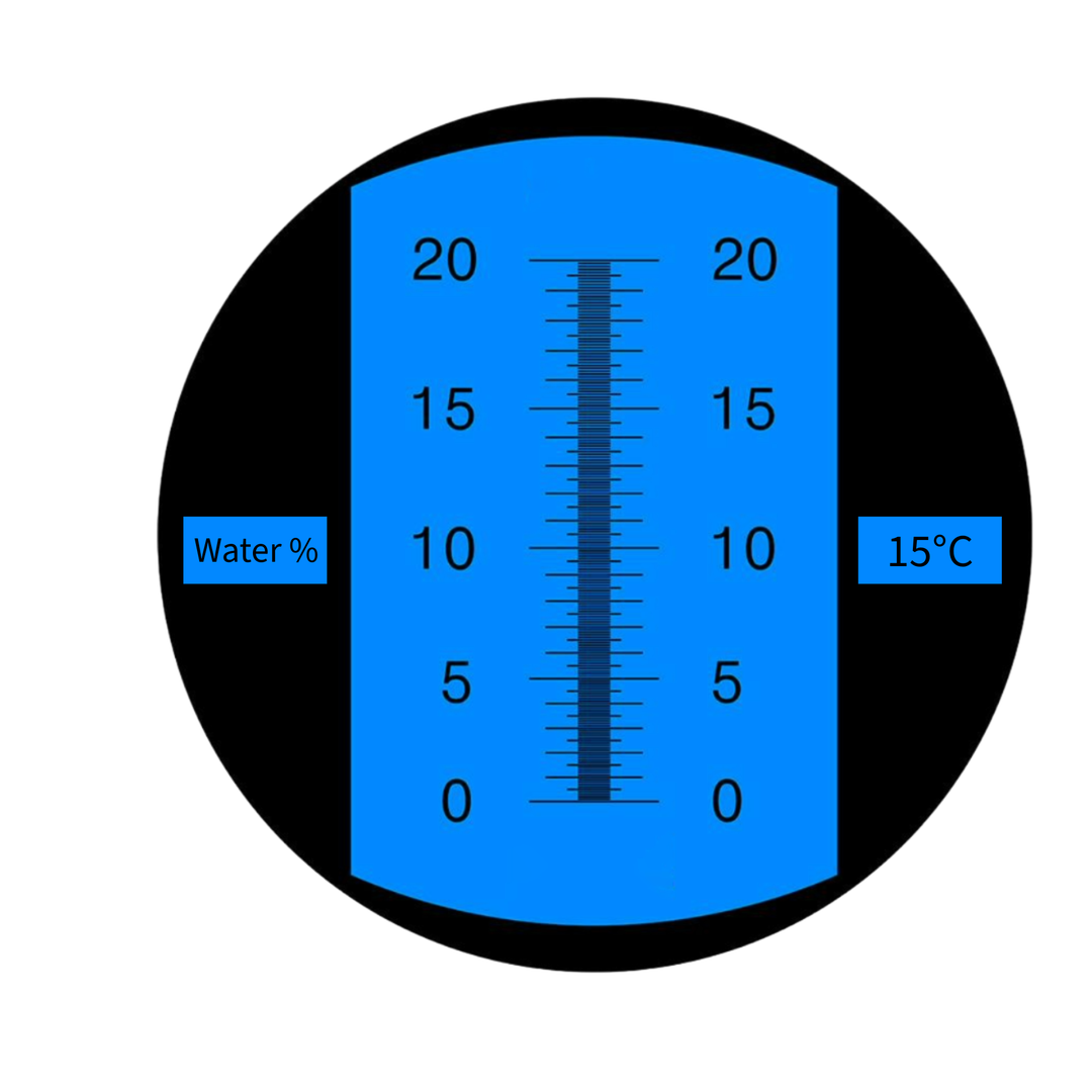 Refractometer for Estimation of water content in (cow) milk ELR-20