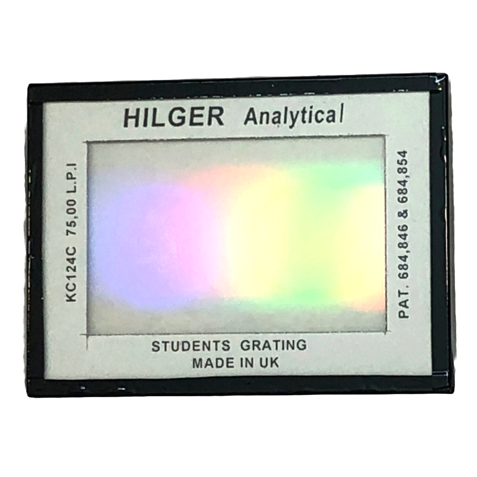 Student Glass Module Student Grating Glass Or Diffraction Grating Glass 300 Lines 7500 LPI ...