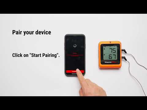 LABART 650 ft Wireless (Bluetooth) Meat Thermometer for Smoker Grill, Meat Thermometer Digital Wireless with 2 Probes TP920