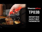 Load and play video in Gallery viewer, LABART TP03B Digital Meat Thermometer for Cooking with Backlight