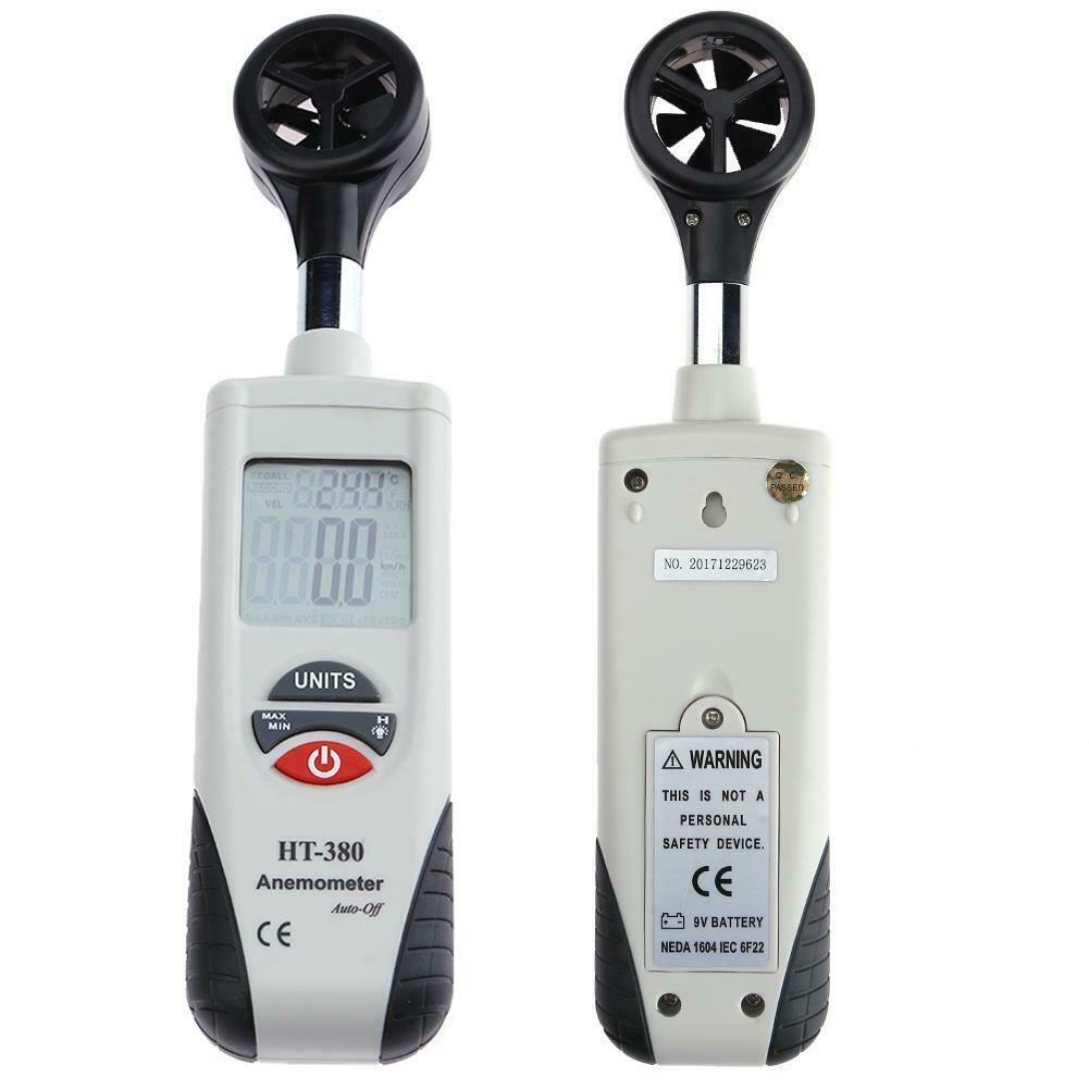 Portable Digital Handheld Anemometer Wind Speed Meter HT-380